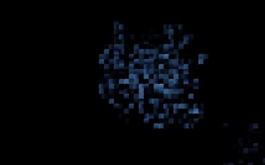 Dark Black vector layout with lines, rectangles.