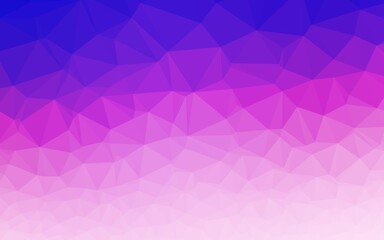 Light Pink, Blue vector abstract mosaic background.