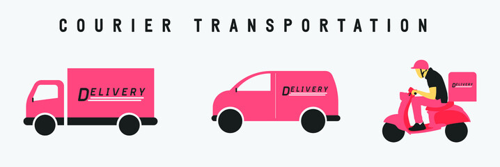 Courier Transportation Icon Pack © Penaalfa
