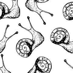 pattern with snails