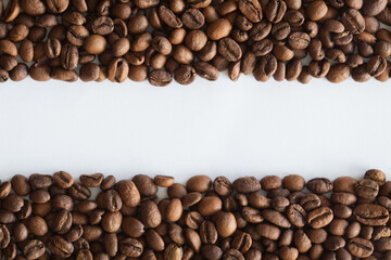 Ethiopia Sidama Specialty Coffee Whole Beans Light Medium Roast Separated in Half