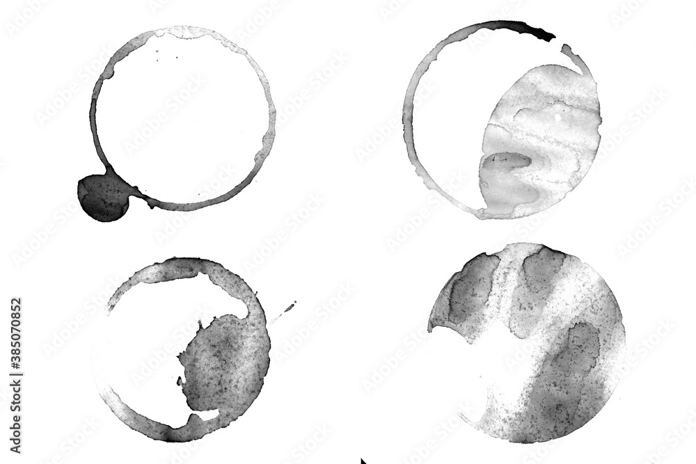 Poster mirror circles isolated on white background. framework for design