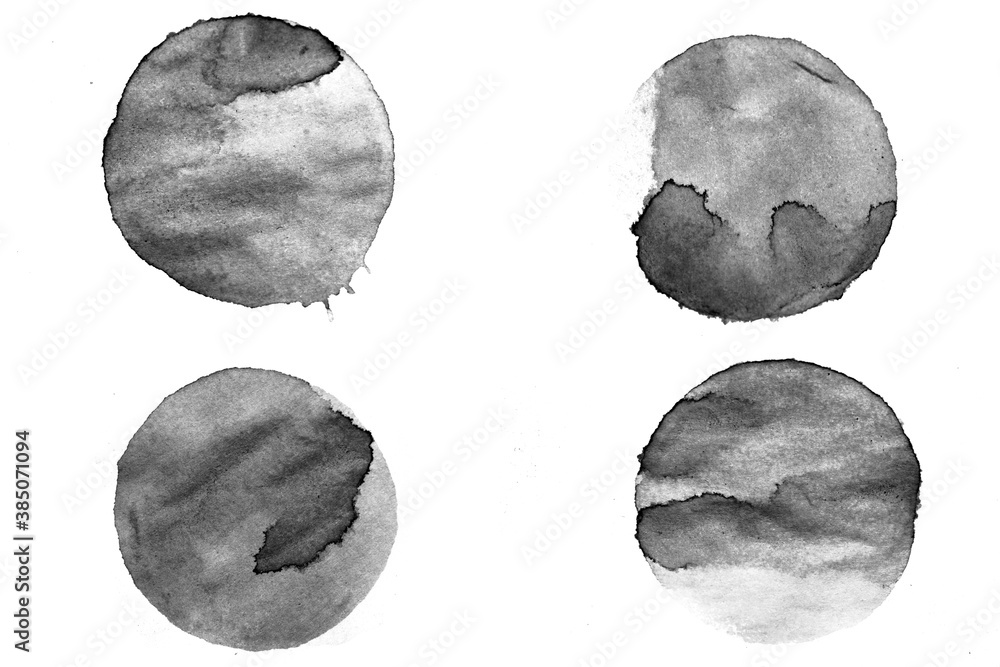 Aufkleber mirror circles isolated on white background. framework for design