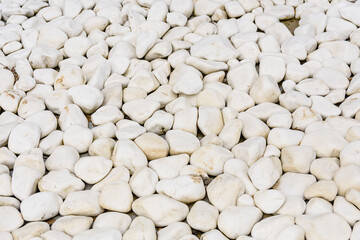 Background of a big white marble pebbles