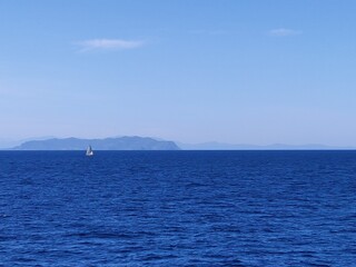 Fototapeta premium yacht in the sea