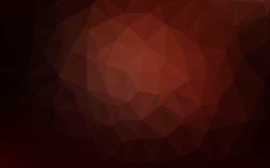 Obraz premium Dark Red vector blurry triangle pattern.