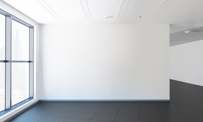 White wall at office hall - 385071850