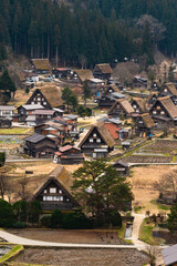 Fototapeta na wymiar Shirakawako Village in Japan