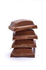 Chocolate bar with filling. Shallow dof