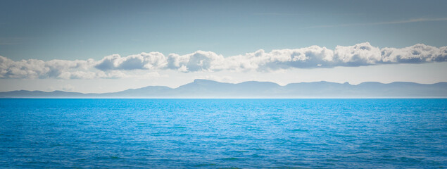 Mountains and ocean around Isle of Skye