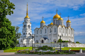 Fototapeta na wymiar Assumption Orthodox Cathedral of Vladimir town