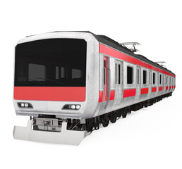 Naklejka premium Commuter Train Isolated