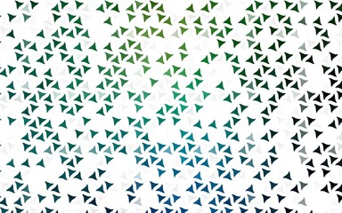 Light Blue, Green vector seamless backdrop with lines, triangles.