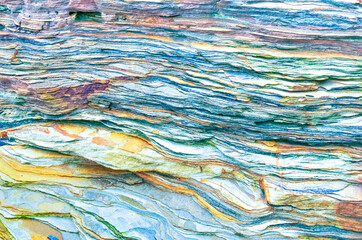 Rock layers - a colorful formations of rocks stacked over the hundreds of years. Interesting...
