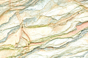 Rock layers - a colorful formations of rocks stacked over the hundreds of years. Interesting background with fascinating texture