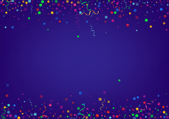 Colored Serpentine Shiny Vector Blue Background. 