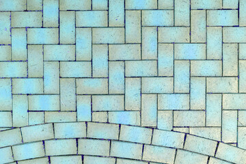 Brickwork. Building wall or paved road. Graphic resources. Background. Vintage.
