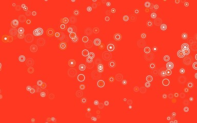 Light Red vector pattern with spheres.