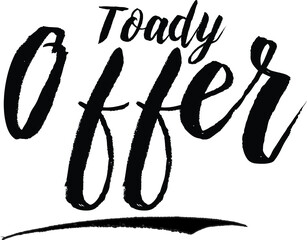 Toady Offer Handwritten Font Calligraphy Font For Sale Banners Flyers and Templates