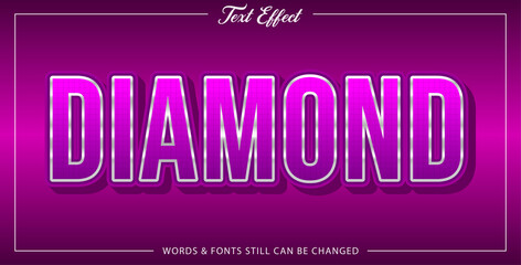 Font effect style diamond