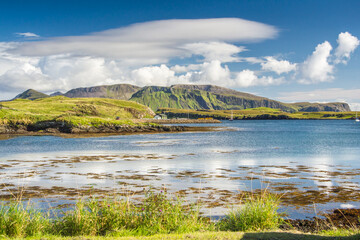 Isle of Canna in Scotland is the westernmost of the Small Isles archipelago, in the Scottish Inner Hebrides