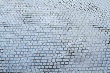 Stone paving texture. Abstract structured background. Slabs pattern