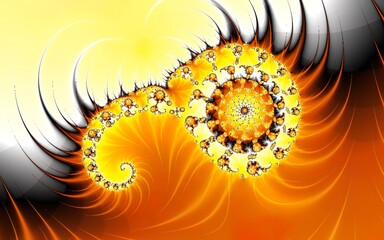 Abstract bright background. Explosion. Fractal illustration