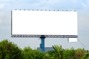blank billboard for new advertising 
