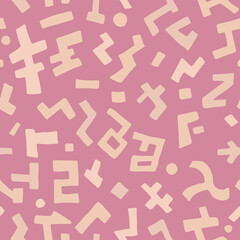 Seamless vector African Cuba pattern. Tribal background. Hand drawn lines pattern. 10 eps design. For fabric, textile, wrapping, cover etc. 