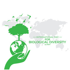 International Day For Biological Diversity template vector.