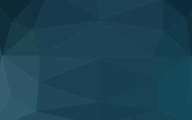 Obraz premium Dark BLUE vector abstract polygonal cover.