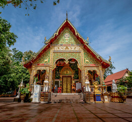 Wat Phuket, Nan Province, Thailand, most beautiful temples in Nan Province.