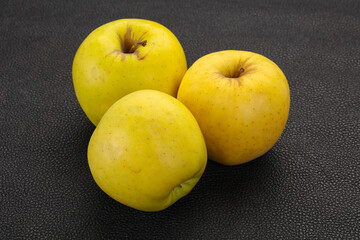 Yellow ripe apples