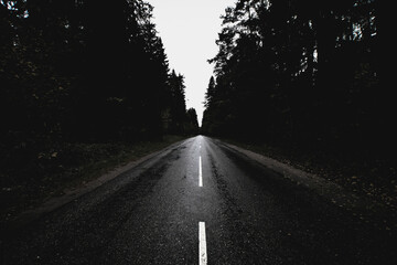 car driving in the night