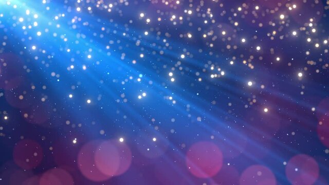 falling snow particle rays background video