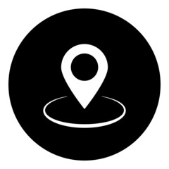 Naklejka premium Location icon vector in trendy design style