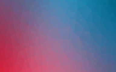 Light Blue, Red vector blurry triangle texture.