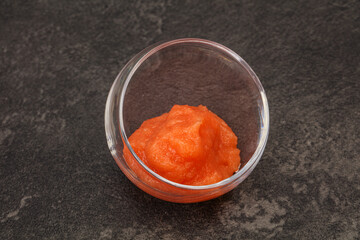 Cod fish roe in the bowl