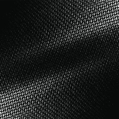 Vector fabric texture. Distressed texture of weaving fabric. Grunge background. Abstract halftone vector illustration. Overlay to create interesting effect and depth. Black isolated on white. EPS10.