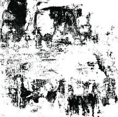 Rough black and white texture vector. Distressed overlay texture. Grunge background. Abstract textured effect. Vector Illustration. Black isolated on white background. EPS10