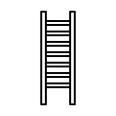 Gardening ladder line style icon design, garden planting and nature theme Vector illustration