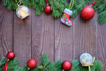 Happy new year and Merry Christmas. Background.