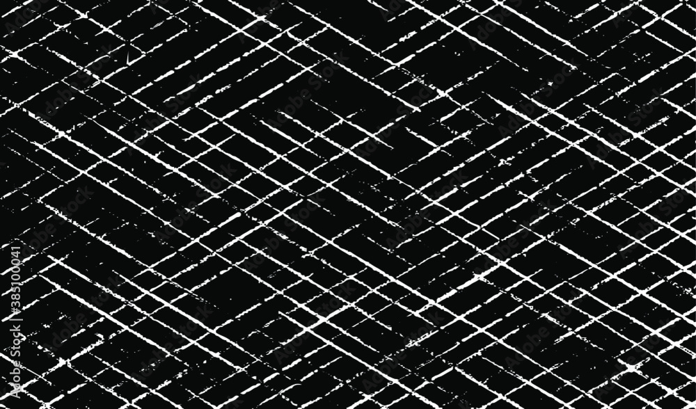 Aufkleber Slim lines texture. Parallel and intersecting lines abstract pattern. Abstract textured effect. Black isolated on white background.Vector illustration. EPS10.