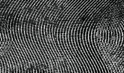 Swirled and curled stripes and brush strokes texture. Marble or acrylic atrwork imitation. Cool and swirly background. Abstract vector illustration. Black isolated on white. EPS10