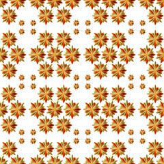 Gold Star Christmas Seamless Background