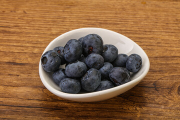 Ripe sweet tasty blueberries heap