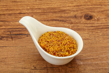 Dijon mustard sauce with seeds