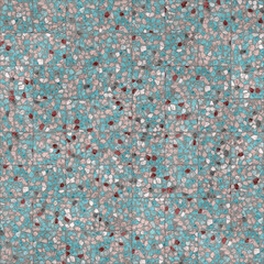 Blue terrazzo floor, marble surface, seamless texture