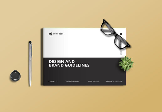Black and White Brand Guidelines Layout