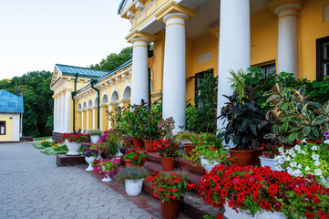 Naklejka premium Hancu Monastery and church in Moldova